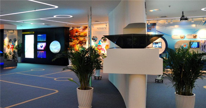 多媒體互動(dòng)地幕、全息投影